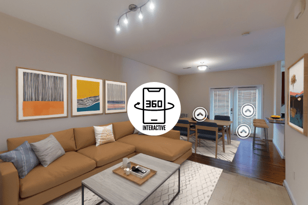 Marcella 3D walk-thru images Marcella at Town Center A3 1 Bedroom 1 Bath Apartment 3D Tour