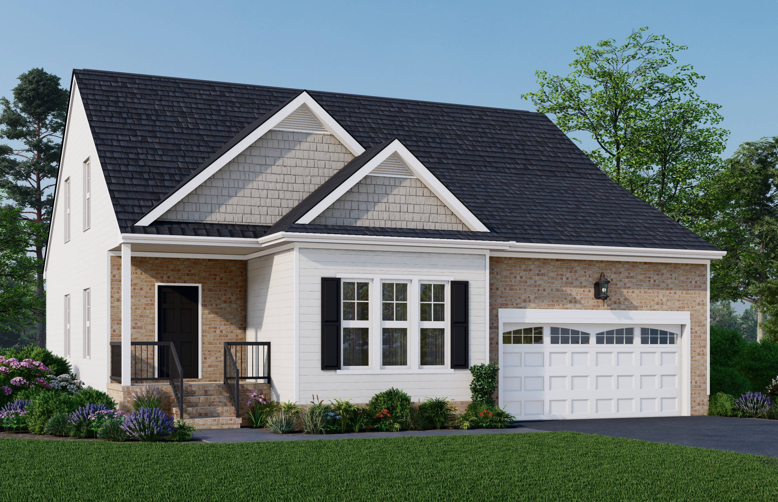 Juniper-A-Elevation-Brick-Resized Juniper with Brick Accents A Elevation Boyd Homes Castleton
