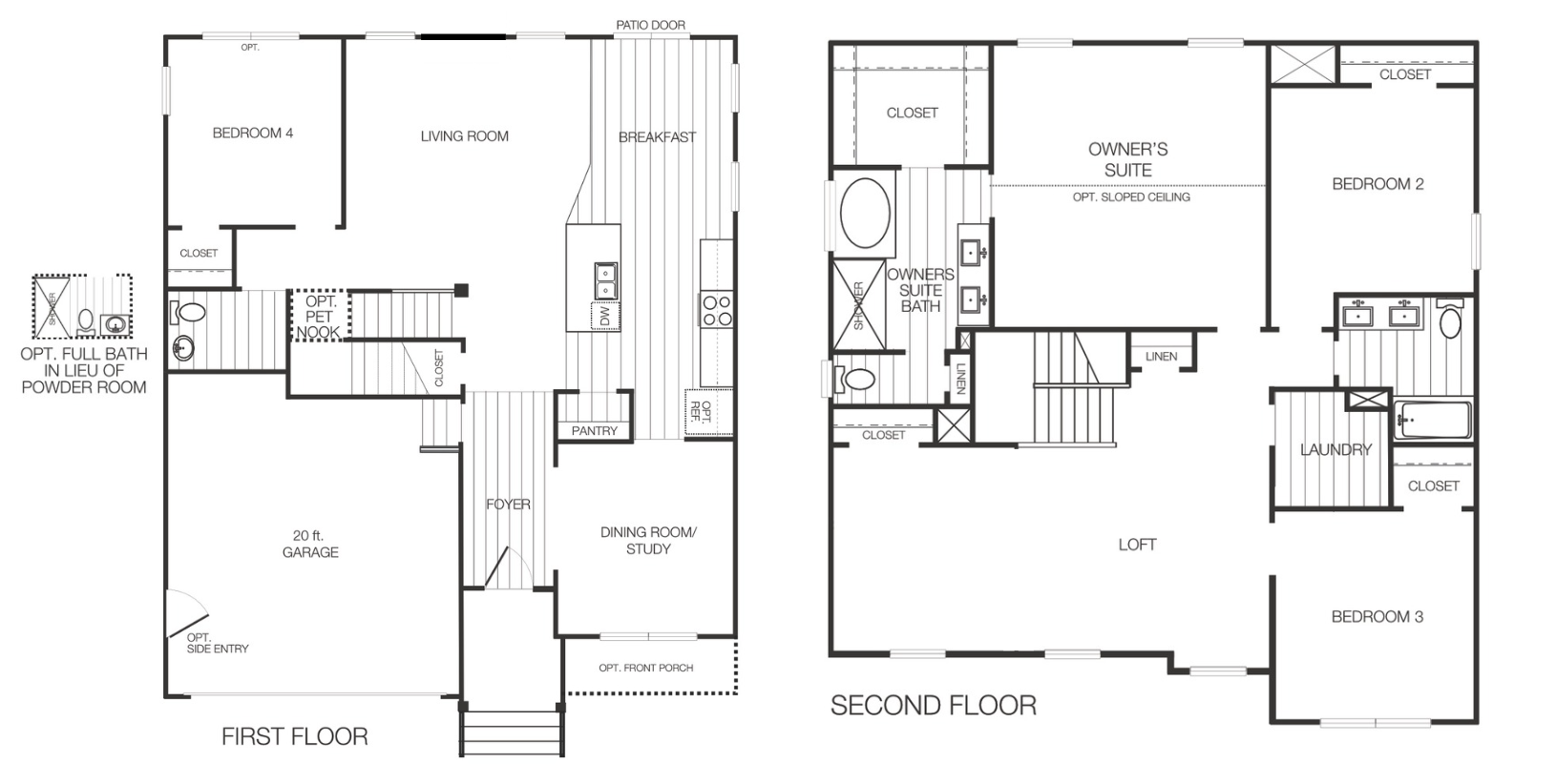 elmsted-67-6 Floor plan for the Elmsted lot 67 section 6 for sale in Castleton by Boyd Homes.